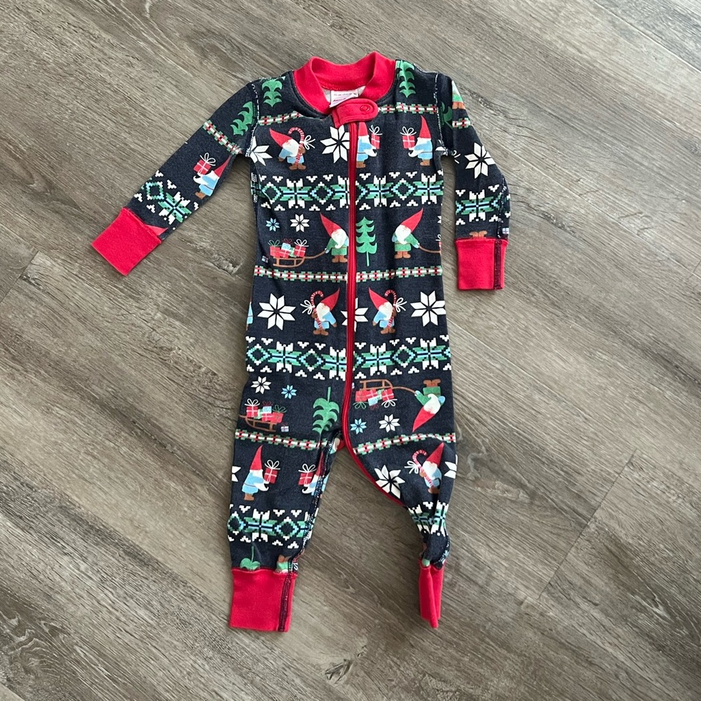 Hanna Andersson Gnome Sweet Gnome Baby Zip Sleeper